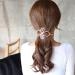 Women Knotted Flower Hairpin Barrette Hair Clip Ponytail Hair Holder - Buy Online on SooperMarket.com