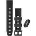 Silicone Fastener Ring 6-Pack for Garmin and Galaxy Watches - Secure Connector Loop for Vivoactive, Fenix, Forerunner, Vivomove Bands - Black - Buy Online on SooperMarket.com