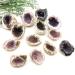 1 Pack Natural Crystal Colored Agate Geode Cut Crystal Cluster Stones Beautiful Crystal Home Goods