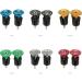 Wake Bar End Plugs - Bicycle Handlebar Caps for MTB, Road Bike, BMX - 2 Counts Rubber Sponge Aluminum - Black/Red/Gold/Blue/Gray - Buy Online on SooperMarket.com