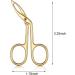 Buy Gilded Eyebrow Tweezers & Scissors - 3 Pack Straight & Pointed Hair Gripping Tool | International Shipping Available - Buy Online on SooperMarket.com