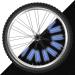 Flintronic Waterproof Bike Spoke Reflectors - 360 Warning Reflective Material Easy Assembly 96 Pieces Compatible with All Spoke Wheels - #3 Blue - Buy Online on SooperMarket.com