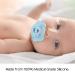 Silicone Baby Pacifier with Collapsible Handle | BPA Free Soother for 6-18 Months Old | 6-Pack Sports Colors - Buy Online on SooperMarket.com