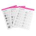 Nail Art Practice Book Beginner Manicure Training Drawing Cards Easy to Clean 12 Sheets Manicure Training Cards