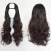 Harajuku Fashion Long Wavy Curly Fluffy U Shaped Wigs Heat Resistant Synthetic Fibre Mixed Gradient Dark Roots Hair for Girls 28inches H G G