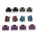Fityle 12 Piece Resin Mini Hair Clip Set - Black Hair Claws & Accessories for All Hair Types | International Shipping - Buy Online on SooperMarket.com