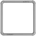 Auprotec feed ring for pond garden pond feed ring for pond fish floating 30cm - 70cm with a holding rope Selection: Fish feed ring square 50cm gray 50 cm