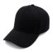 Top Level Baseball Cap Men Women - Classic Adjustable Plain Hat Black