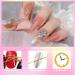 Nail Chain 4 Strips Gold Silver Metal Nail Art Chains 3D Nail Charms Punk Nail Studs Nail Art Decorations for Manicure Design DIY Crafts (Gold+Silver) - Buy Online on SooperMarket.com