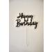 Cake Topper (Happy Birthday Black) Happy Birthday cake topper Black - Buy Online on SooperMarket.com