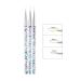 2pc Nail Ombre Brush Set for UV Gel Polish & Acrylic Nail Art Gradient Color Painting Pen with Rhinestone Crystal Detail - Buy Online on SooperMarket.com