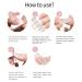 Buy Peachy Pink Gel Nail Strips | 22 Long-Lasting Self-Curing Nail Wraps | Easy Application with Prep Pads & Tools - Buy Online on SooperMarket.com