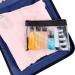 Toureal 15-Piece Empty Travel Bottles Set | Leather Travel Size Containers for Cosmetics (Max. 100ml) - Perfect for Airplane Use (Transparent) - Buy Online on SooperMarket.com