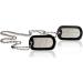 Personalized Dog ID Tags Set - 2 Chains & Silencers | Custom Embossing | Military Style Rambo Design - Buy Online on SooperMarket.com
