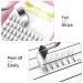 6D-C-0.10-Mix Short Stem Eyelash Extensions - Finished Volume Eyelash Compartments (0.10 C Curl 8-14 mm) - Shop Internationally - Buy Online on SooperMarket.com