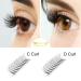 6D-C-0.10-Mix Short Stem Eyelash Extensions - Finished Volume Eyelash Compartments (0.10 C Curl 8-14 mm) - Shop Internationally - Buy Online on SooperMarket.com