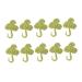 Operitacx 10pcs Socks Badge Sign Crocheted Shamrock Appliques Applique Patches Accessories Shoes and Hats