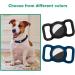 Ainiv Silicone Protection Case for Apple Airtag - 2-Piece Set in Black & Blue | Durable Pet Collar Accessories for Dog & Cat Tracking - Buy Online on SooperMarket.com