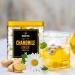 BLUE TEA - Chamomile Ginger Herbal Tea - 30 Tea Bags | CAFFEINE FREE | Gluten Free - Non-GMO | Eco-Conscious Tin Packaging - Buy Online on SooperMarket.com