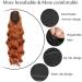 YEESHEDO Ginger Long Wavy Ponytail Hair Extension 24 Inches - Clip in Drawstring Curly Synthetic Hairpiece for Women - Buy Online on SooperMarket.com