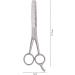 Professional 6.2 inch Hair Thinning Scissor with Hook - Double Sided Sharp Teeth for Barber Texturing - Men, Women, Kids - Buy Online on SooperMarket.com