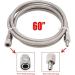 Stainless Steel Paintball PCP Filling Hose Whip Extension - Air Fill Station with Quick Disconnect - Buy Online on SooperMarket.com