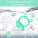 Silicone Baby Fruit Feeder & Pacifier | 3-Pack Fresh Fruit Feeders | Infant Bite Ring - Green - Buy Online on SooperMarket.com