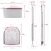Nail Soaking Bowl Set with Cuticle Remover and Stainless Steel Peeler - 2PC Gel Polish Remover Kit for Manicure and Nail Art - Buy Online on SooperMarket.com