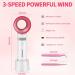 Portable USB Rechargeable Eyelash Fan Dryer with Lash Tweezers - Mini Bladeless Handheld Cooling Blower for Essential Eyelash Extension Supplies (White) - Buy Online on SooperMarket.com