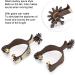 Horse Spurs Low Carbon Steel Horse Boot Spurs Decoration West Cowboy Style Horse Spurs for Riding - Buy Online on SooperMarket.com