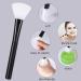 Silicone Face Mask Brush 2PCS Set - Flexible Facial Mud Applicator Tools for Moisturizers - Wood Handle, Ideal for Clay and Charcoal Masks - Buy Online on SooperMarket.com