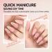 Gelike EC 240PCS Colored Gel X Nail Tips Medium Almond 2 in 1 X-Coat Tips - Sheer Nude | 12 Sizes for Salon & Home DIY - Buy Online on SooperMarket.com