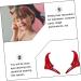 ABOOFAN 6 Pairs Halloween Decorative Red Horn Barrettes Horns Cosplay Demon Hair Clamps Bang Ox Horn Halloween Hair Clip Small Horn Hair Clips Metal Snap Hair Clips Demon Horns Cute Props - Buy Online on SooperMarket.com