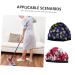 Beavorty 2pcs Satin Shower Cap Set for Women and Kids - Reusable Elastic Bonnets for Bathing and Hair Loss - Blue - 27x20cm - Buy Online on SooperMarket.com