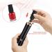 Electric Nail Lacquer and Glue Shaker for Eyelash Extensions - Handsfree Time Saving Tool with 2 Connectors, 9 Caliber Sizes, Even Liquid Mixing - Black - Buy Online on SooperMarket.com
