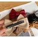 4-Piece Handmade PU Leather Hair Bow Clip Set for Women - Bow Alligator Clips Hair Barrettes - Buy Online on SooperMarket.com