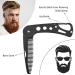 YancLife Stainless Steel Folding Beard Comb for Men - Anti-static Pocket Comb for Grooming Beards, Mustaches & Hair Styling | 9.5 * 3 * 1.5cm - Buy Online on SooperMarket.com