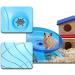 Silent Hamster Wheel Hamster Flying Saucer Plastic Running Wheel Playing Toy Hamster Running Sports Wheel for Gerbils Squirrels Guinea Pig Syrian Small Animals Pets - Buy Online on SooperMarket.com