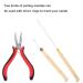 Filfeel Hair Extension Kit - 500pcs Micro Rings Tongs & Loop Tip - Premium Beige Hair Extensions Accessories for Easy Application - Buy Online on SooperMarket.com