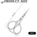 Buy 2 Pieces 9cm Stainless Steel Bartscher Scissors - Professional Eyebrow Nose & Facial Hair Removal | International Shipping Available - Buy Online on SooperMarket.com