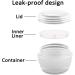 Alledomain 20 Pieces 20ml / 20g Empty Clear Cosmetic Pots with 3 Mini Spatula Plastic Refillable Travel Sample Container Jars with Lids and Inner Liners for Makeup Creams Lotions Beauty Nail - Buy Online on SooperMarket.com