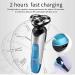 GeRRiT Electric Razor for Men - Waterproof Rotary Shaver Cordless USB Rechargeable Beard Trimmer Ideal Gift for Husband & Dad - Buy Online on SooperMarket.com