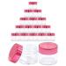 Beauticom 7 Gram / 7 ML Thick Wall Round Leak Proof Clear Acrylic Jars for Beauty Cream Cosmetics Salves Scrubs (72 Pieces Bottom Clear Base + 72 Pieces Lids Metallic Rose Pink Gold)