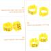 300 Pcs Pigeon Anklet Baby Items Baby Clips Bands for Pigeon Foot Ring for Pigeon Ring Clamp Chicken 1.3X1.3CMx3pcs Yellowx3pcs - Buy Online on SooperMarket.com