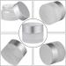 4 Pieces Empty Cosmetic Pots Glass Travel Cosmetics Container Jars with with Plastic Lids for Sample Creams 100g / 100ml Women Creams Make-up Sample Containers Round Silver - Buy Online on SooperMarket.com