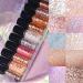 Go Ho 6 Colors Glitter Eyeshadow - Liquid Eyeliner Diamond Shine Eye Stick | Highly Pigmented Long-Wearing Makeup for Women - Buy Online on SooperMarket.com