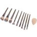 Synthetic Makeup Brushes 9 Piece Brush Set Foundation Powder Concealers Eyeshadow Brushes Mini with Storage Box for Travel - Buy Online on SooperMarket.com