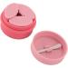 Silicone Cream Jars with Spoon Travel Silicone Makeup Container Refillable Empty Trinkets Pills Portable Proof for Outdoor Use (Pink) - Buy Online on SooperMarket.com