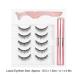 Magnetic Eyeliner & Eyelash Kit - 5 Pairs 3D No Glue Needed | Easy Application with Tweezers - Buy Online on SooperMarket.com