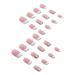 1 Set Press on Nails French Square Fake Nails Full Cover Short Press on Nails Reusable Short Nails Press on Cute Press on Nails Set for Women DIY Home Party